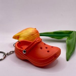 🧡🧡Orange Croc Keychain🧡🧡